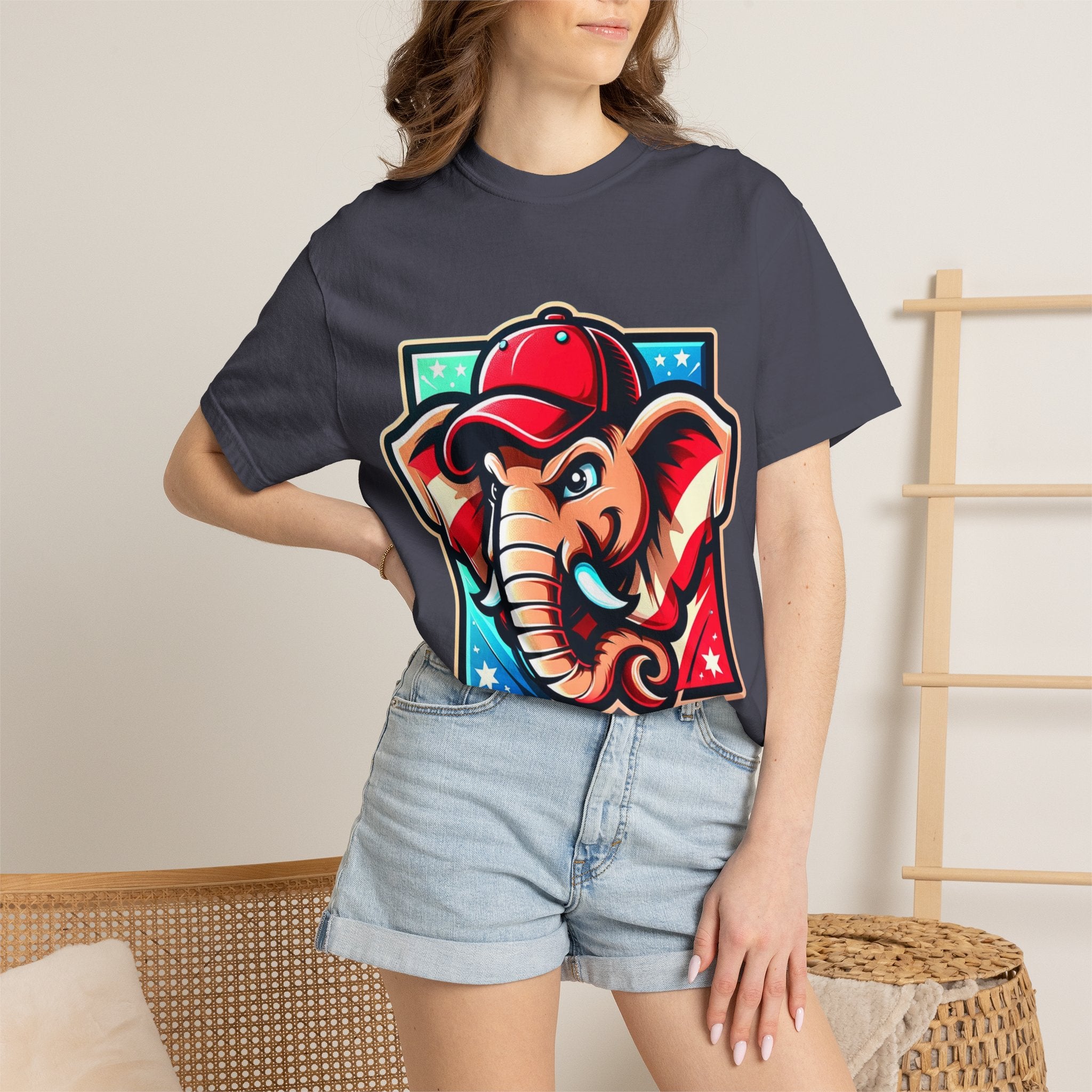 "The Patriot Elephant" Unisex Garment-Dyed T-shirt