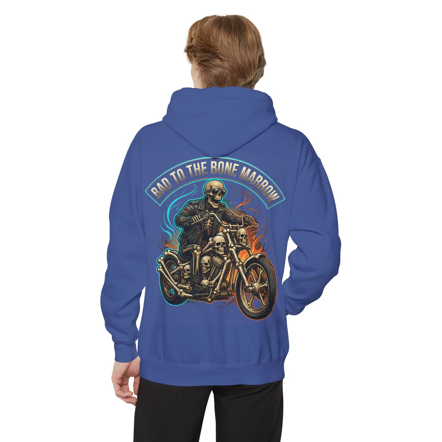 "Bad to the Bone Marrow" Garment-Dyed Hoodie