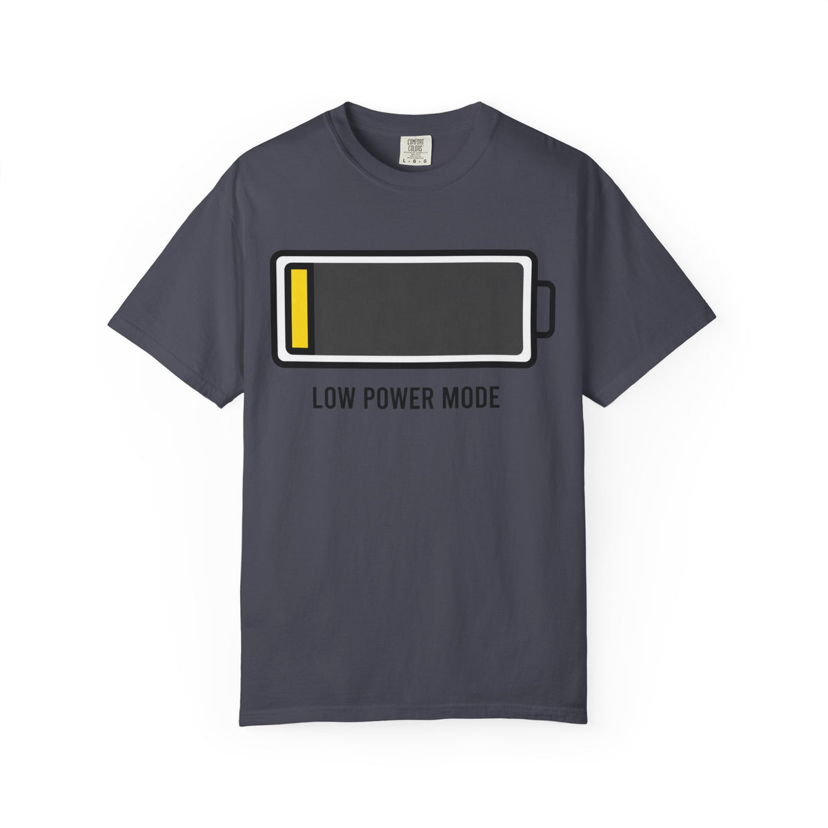 Color: Navy | Low Power Mode Unisex Garment-Dyed Tee