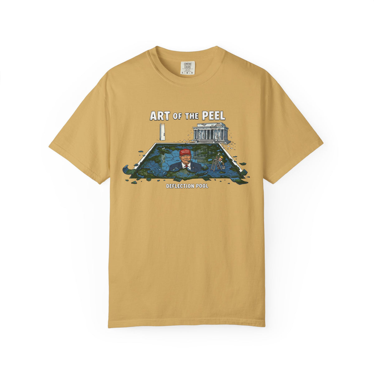 Color: Mustard | Art of The Peel Unisex Garment-Dyed Tee