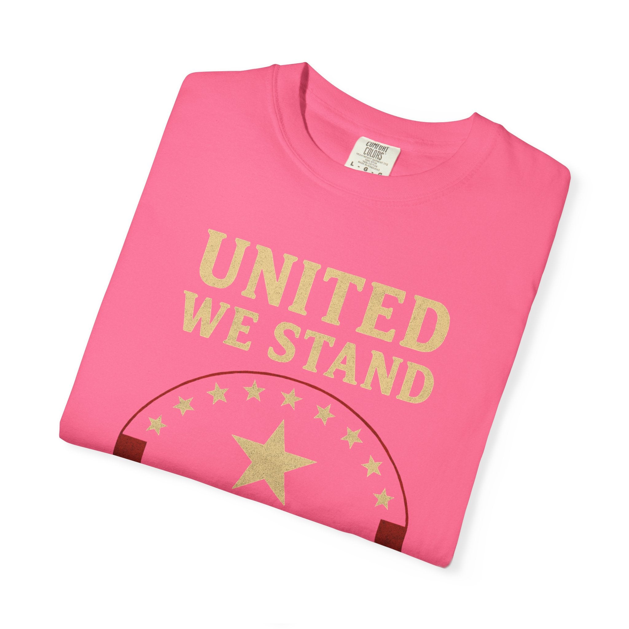 "Divided We Fall" Unisex Garment-Dyed T-shirt