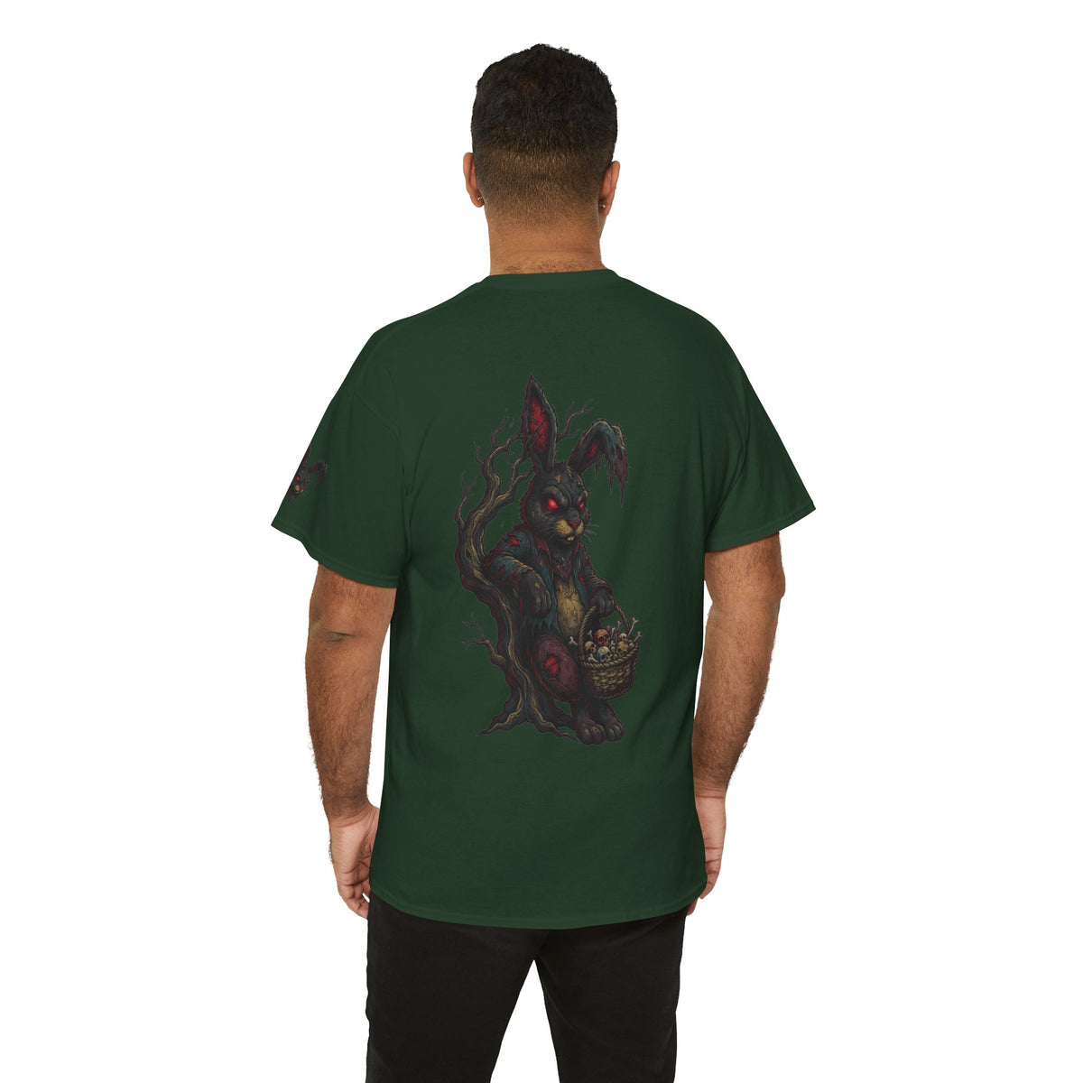 Color: Forest Green | Zombie Bunny Premium Graphic Tee