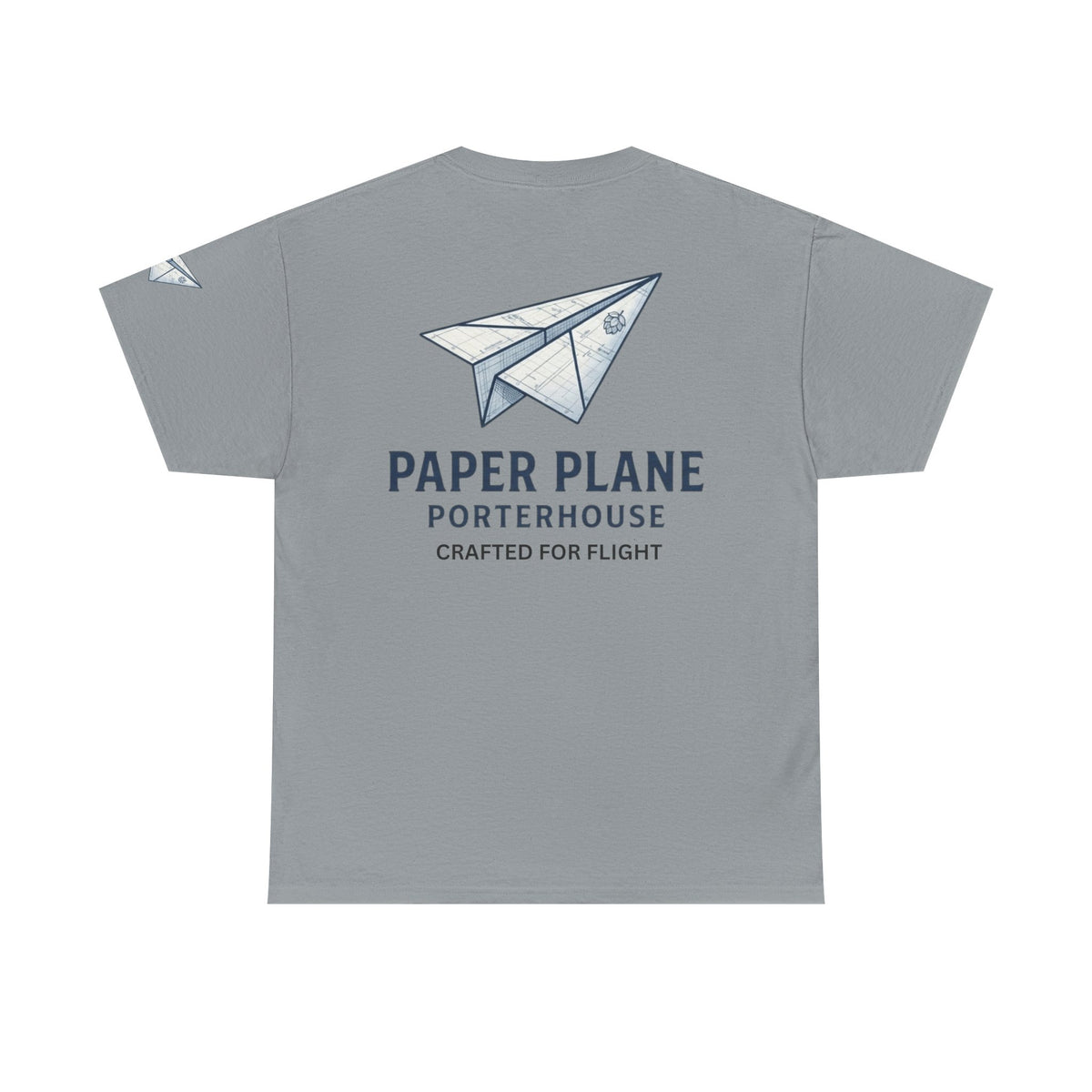 Color: Gravel | Paper Plane Porterhouse Premium Graphic Tee