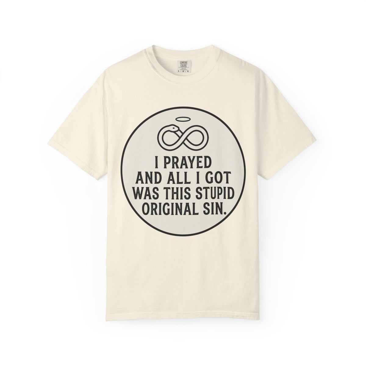 "Good Book Series Original Sin" Unisex Garment-Dyed Tee