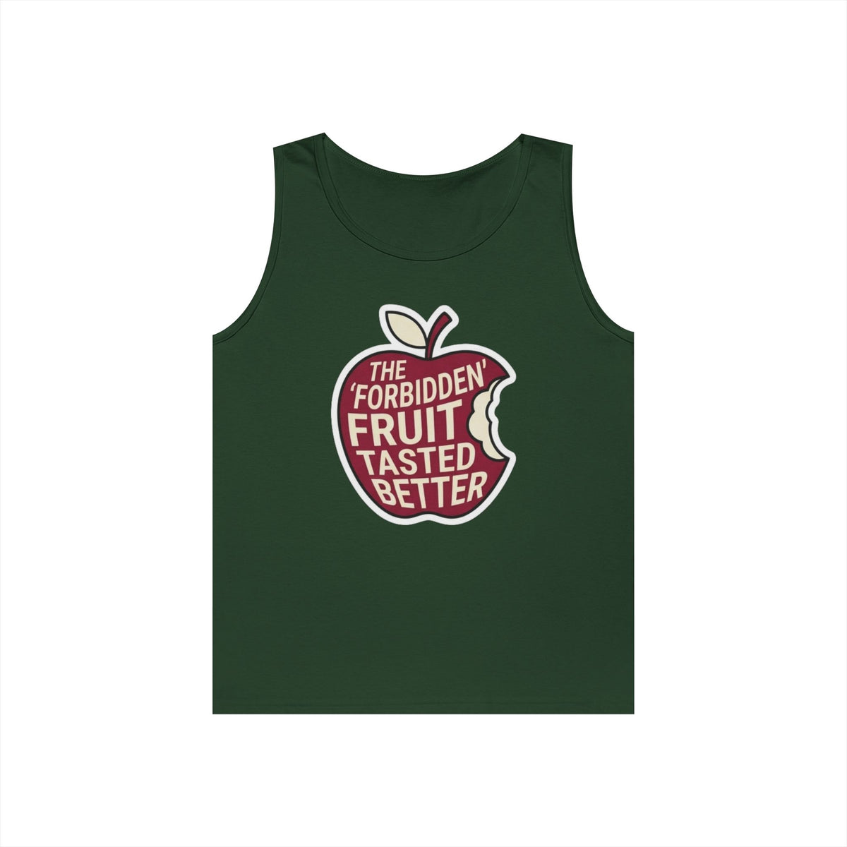 Color: Forest Green | Good Book Series Forbidden Fruit Tasted Better Tank Top
