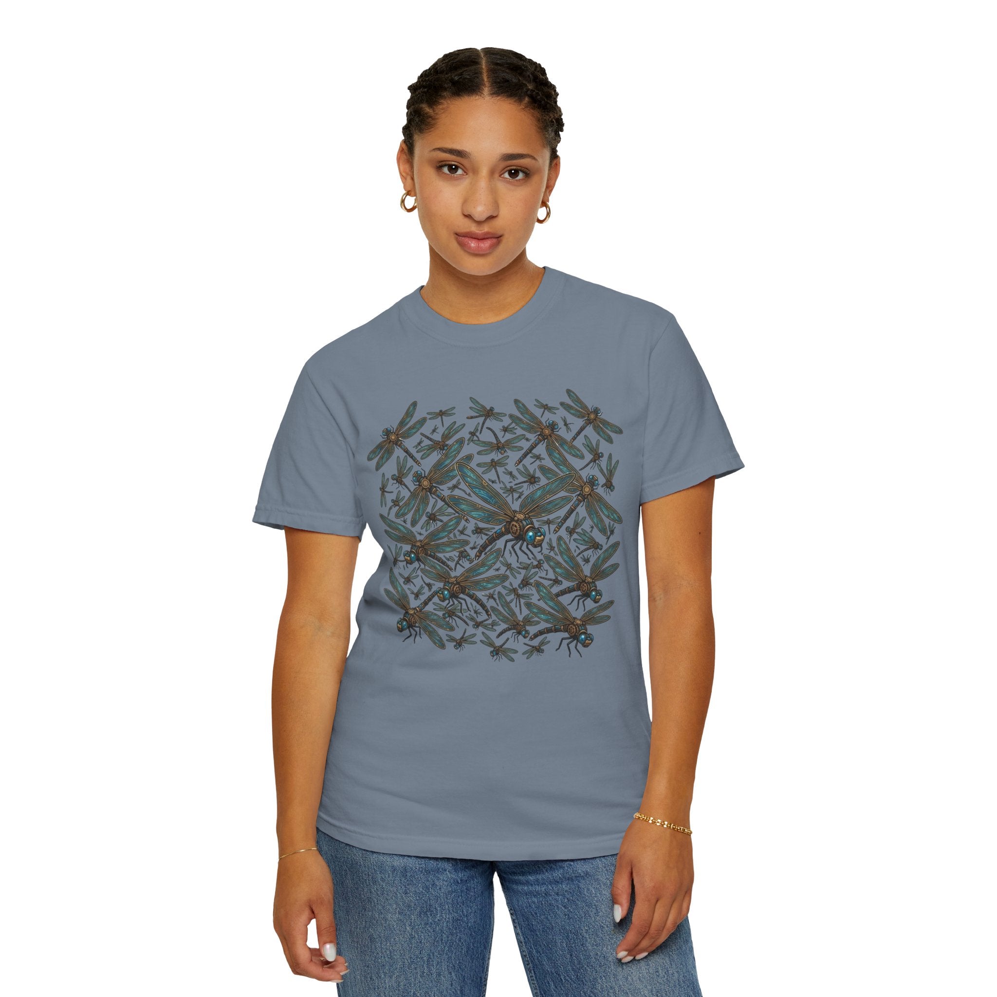 "Dragonfly Swarm" Unisex Garment-Dyed Tee