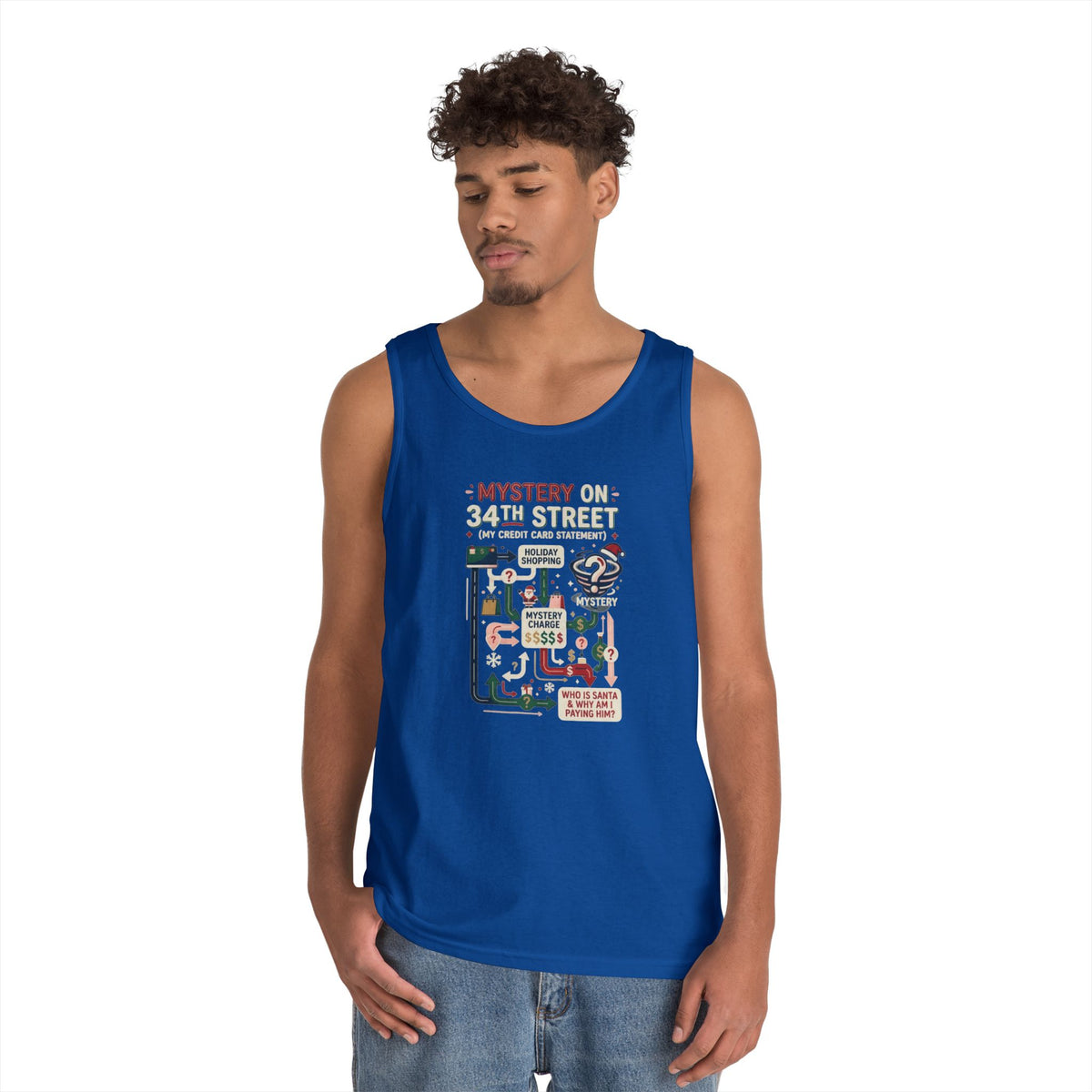 Color: Royal | Mystery On 34th Street Tank Top