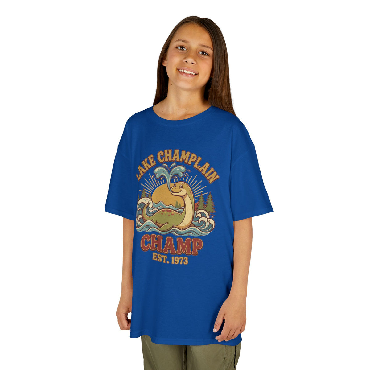 Color: Royal | Champ (Lake Champlain) Kids Tee