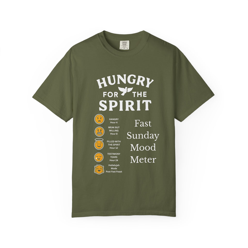 "Fast Sunday Mood Meter" Unisex Garment-Dyed T-shirt