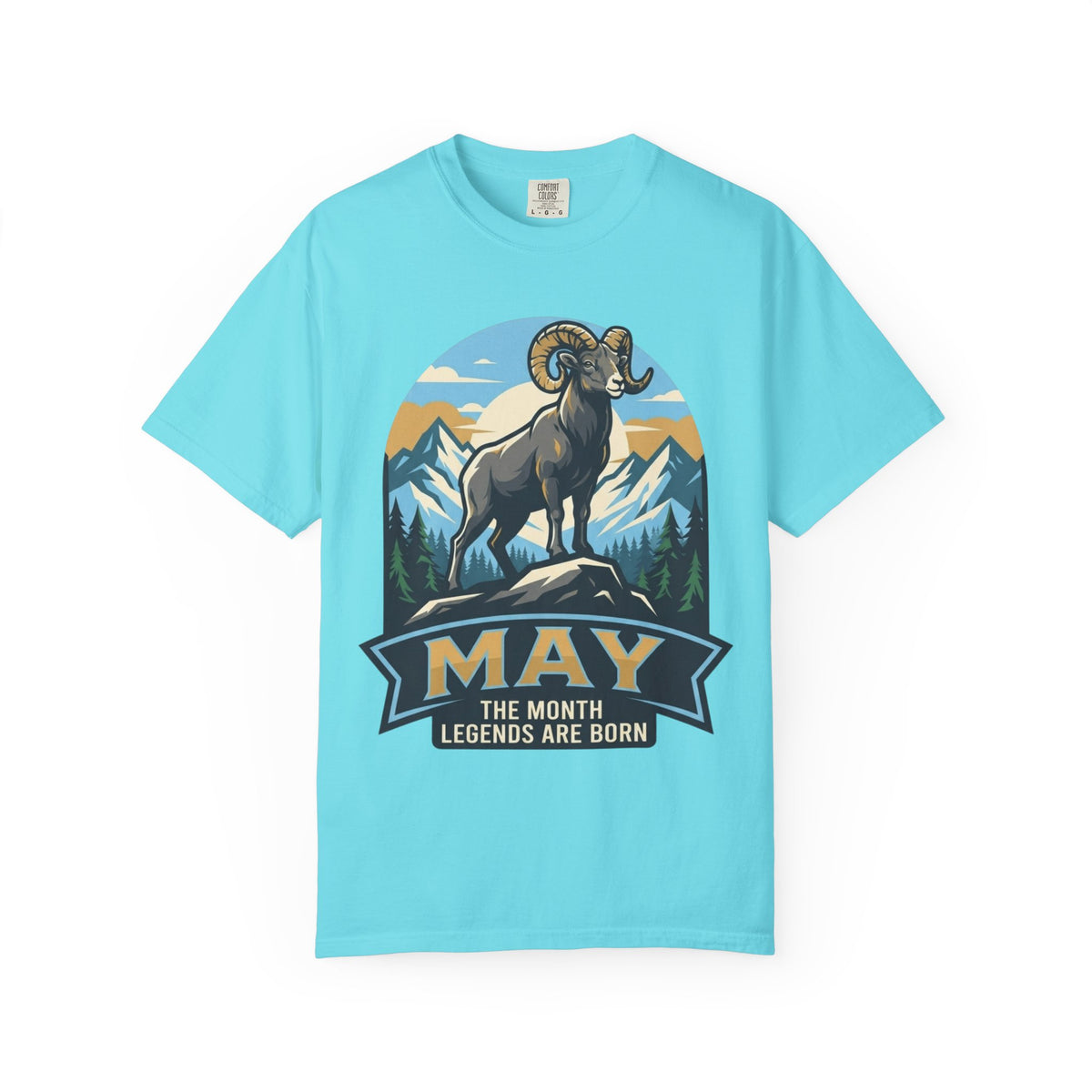 Color: Lagoon Blue | May Legend Unisex Garment-Dyed Tee