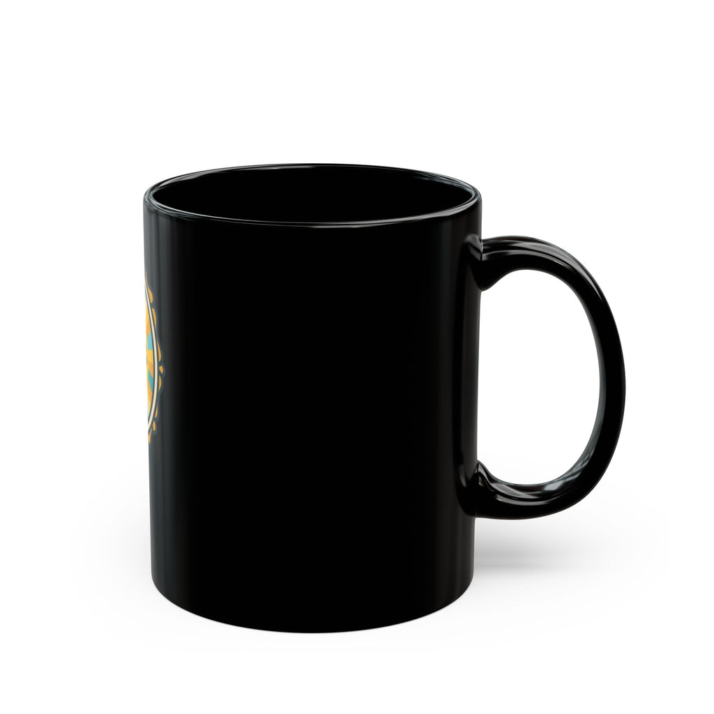 "I Choose to Laugh" Black Ceramic Mug — Graphic