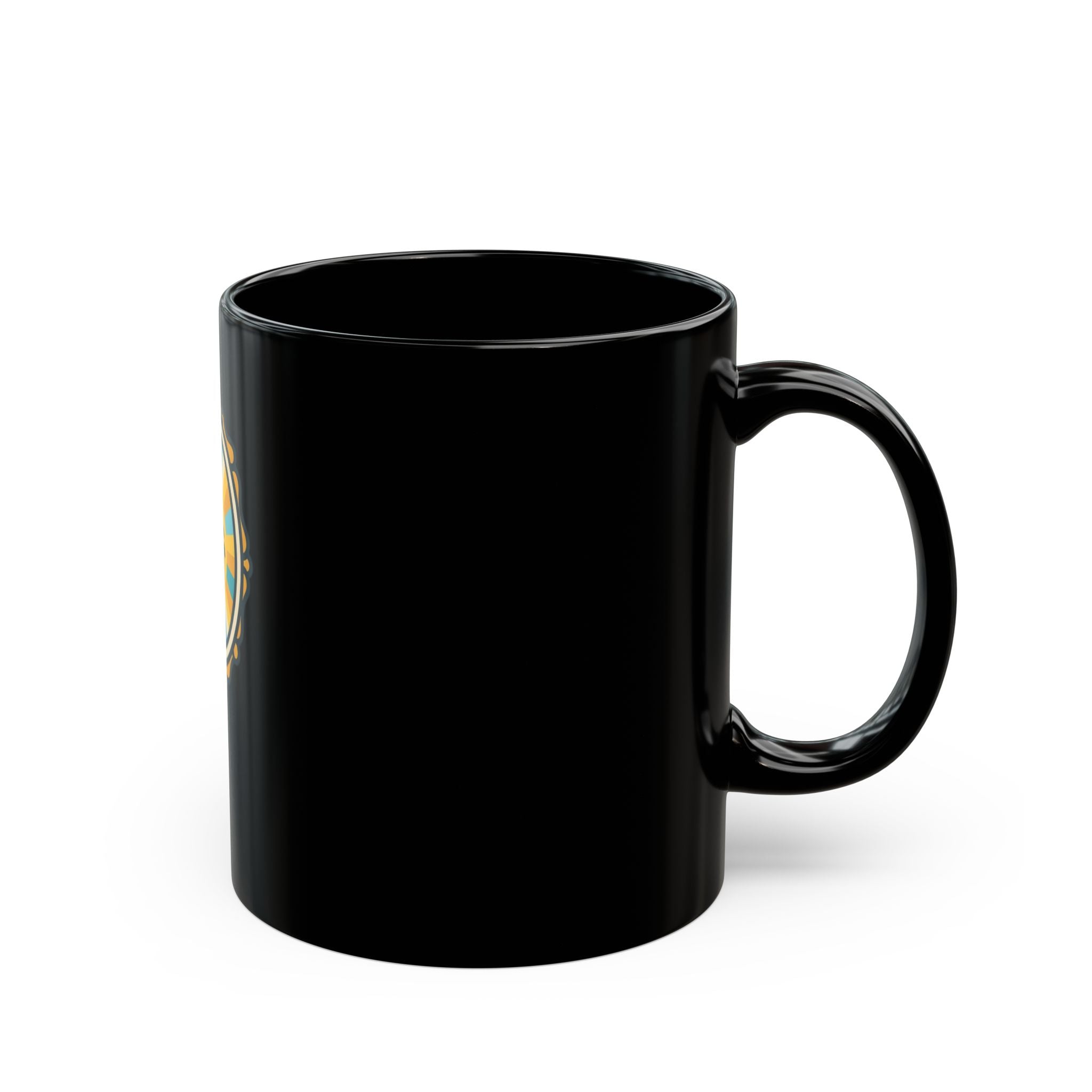 "I Choose to Laugh" Black Ceramic Mug — Graphic