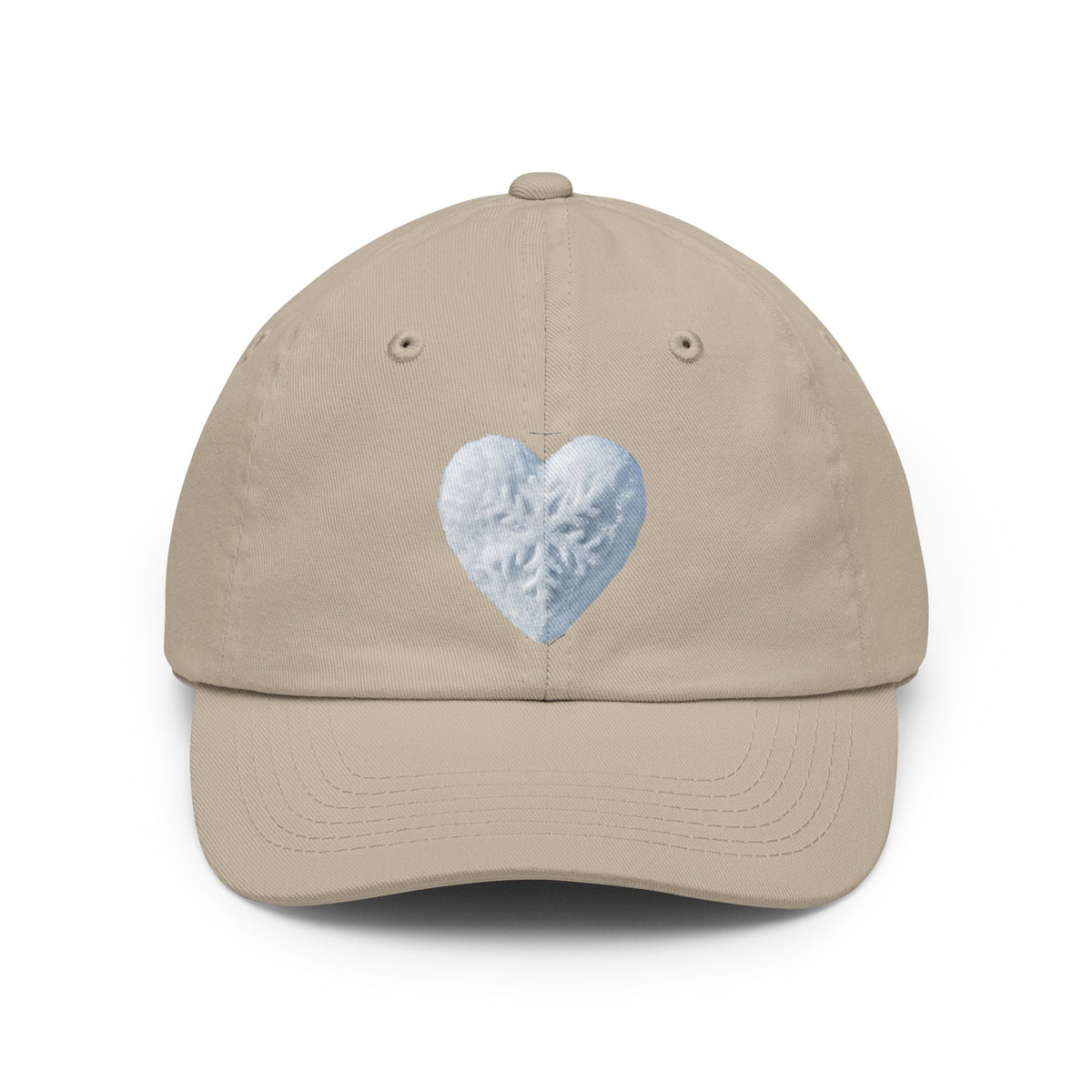 Color: Stone | I Love Snow Dad Hat — Graphic