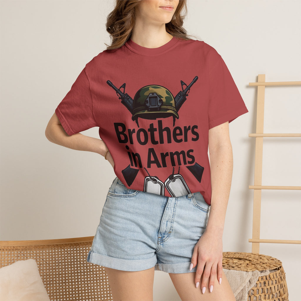 "Brothers in Arms" Unisex Garment-Dyed T-shirt