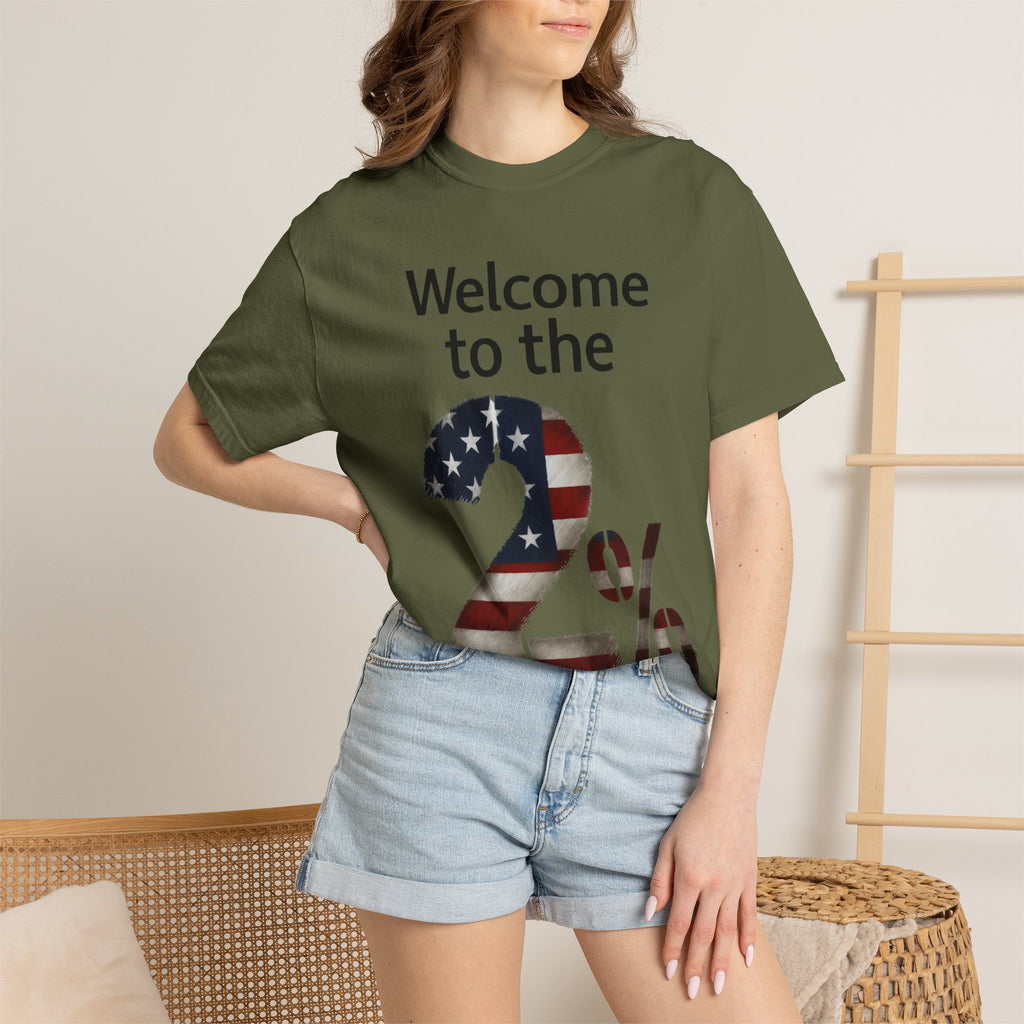 "Two Percent" Unisex Garment-Dyed T-shirt