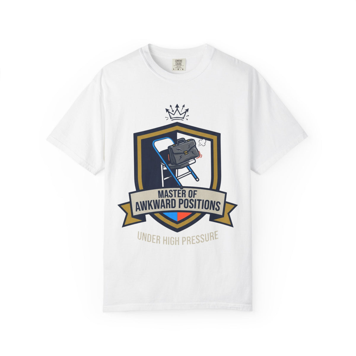 "Master of Awkward Positions" Unisex Garment-Dyed Tee