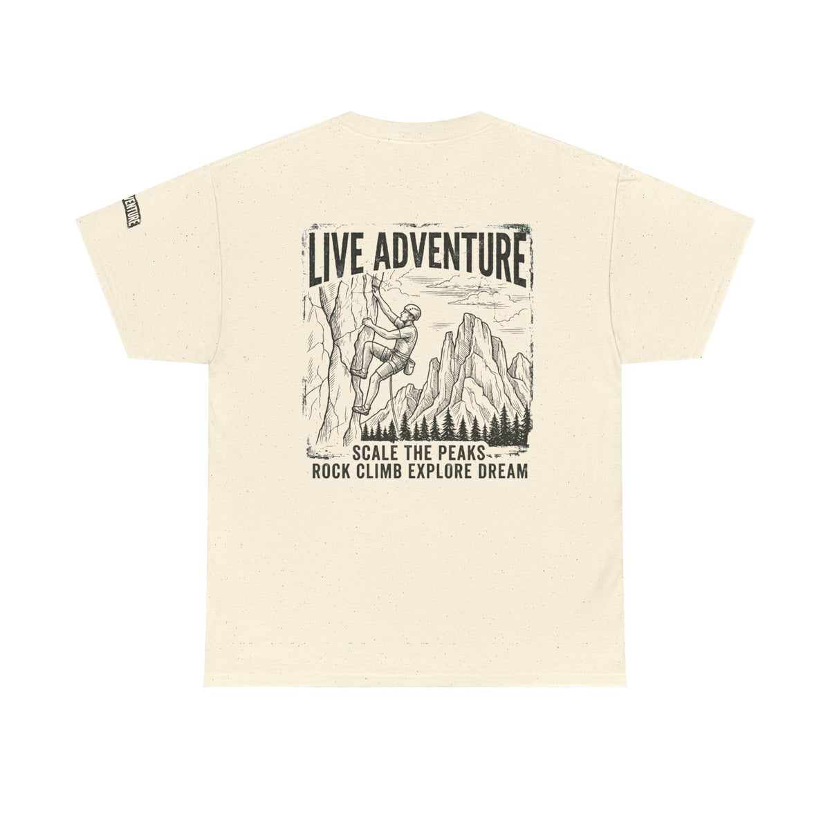 Color: Natural | Live Adventure - Climb Premium Graphic Tee