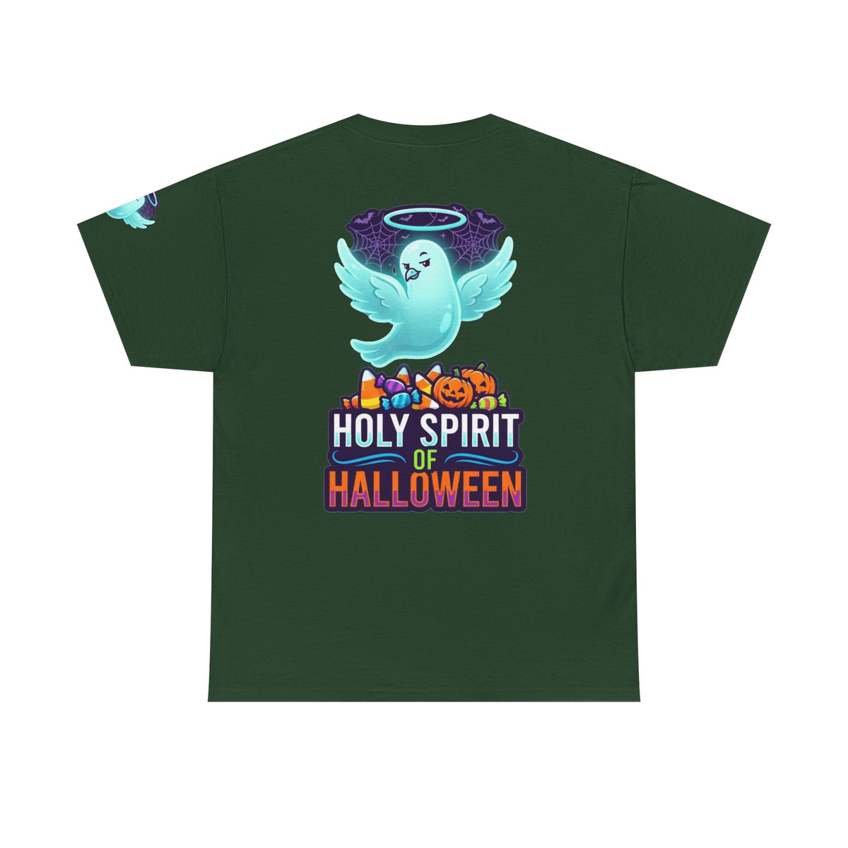 Color: Forest Green | Holy Spirit of Halloween Premium Graphic Tee