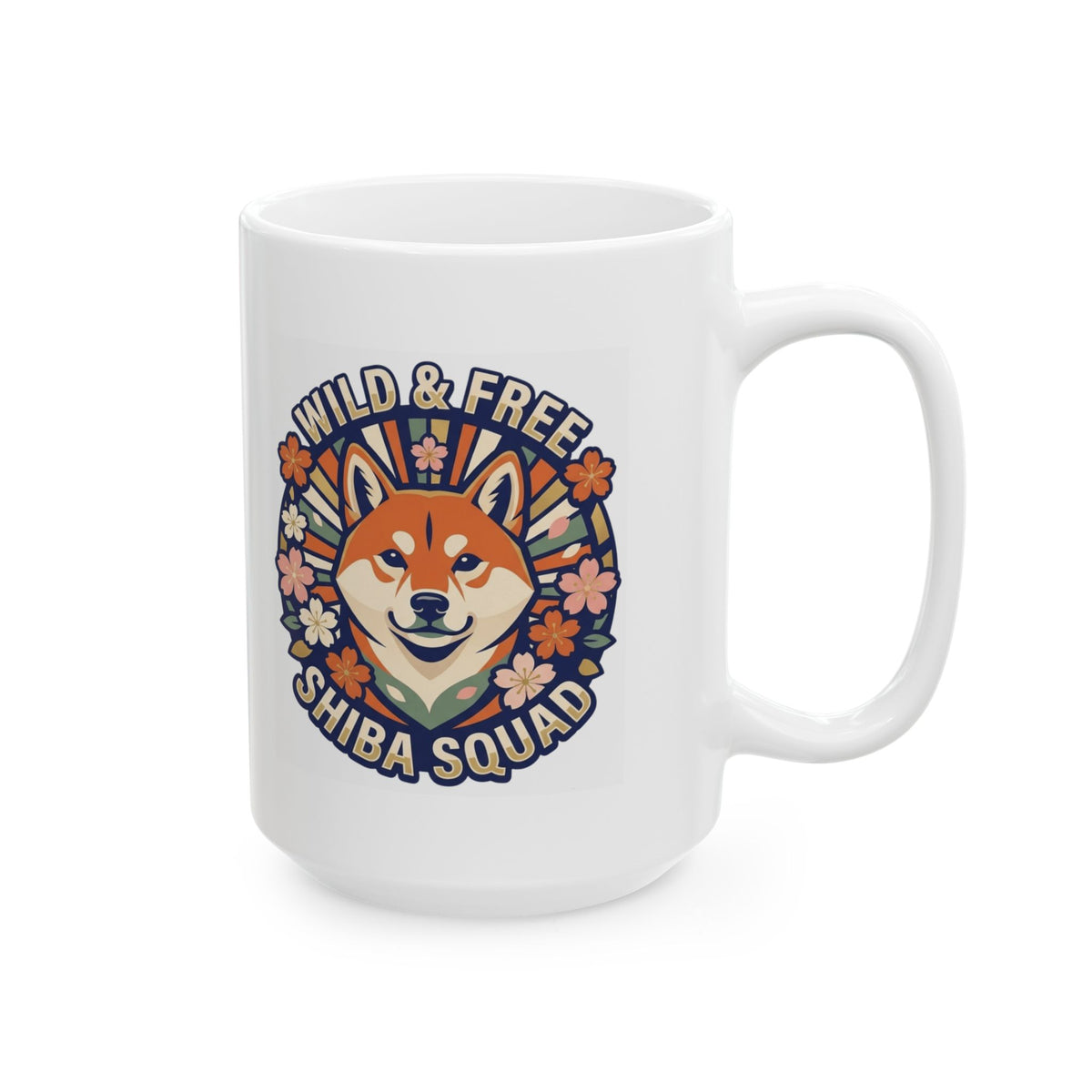 "Shiba Squad" White Ceramic Mug