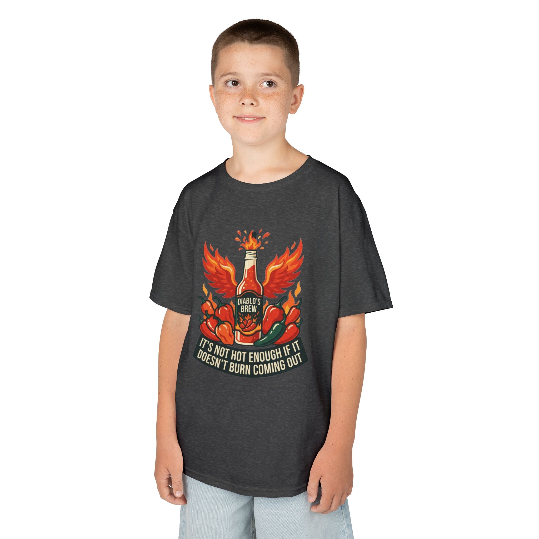 "Burns Coming Out" Kids Tee
