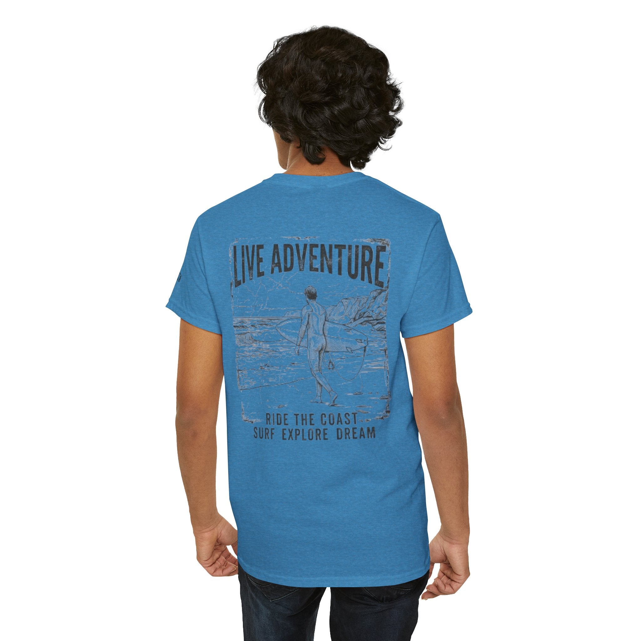 "Live Adventure - Surf" Premium Graphic Tee