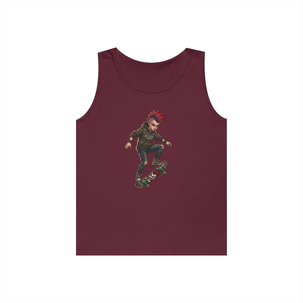 Color: Maroon | Riot Tank Top