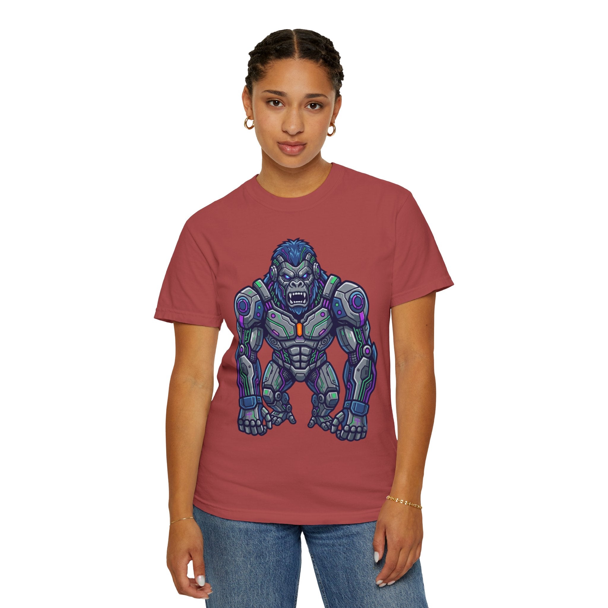 "Cyber Gorilla" Unisex Garment-Dyed Tee