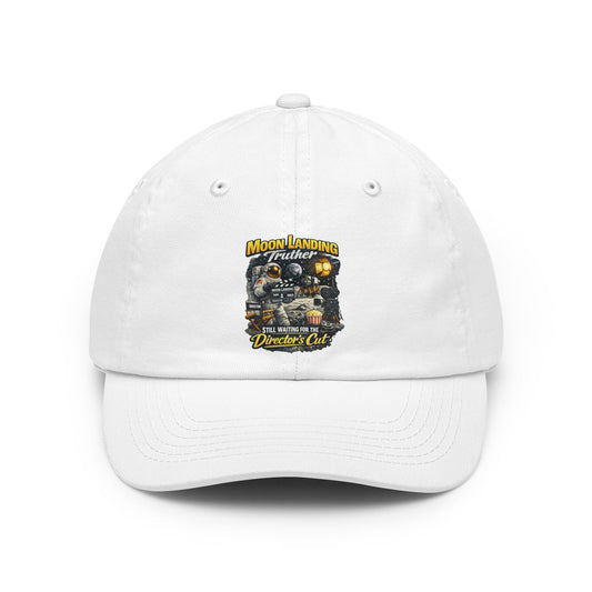 Color: White | Moon Landing Truther Dad Hat