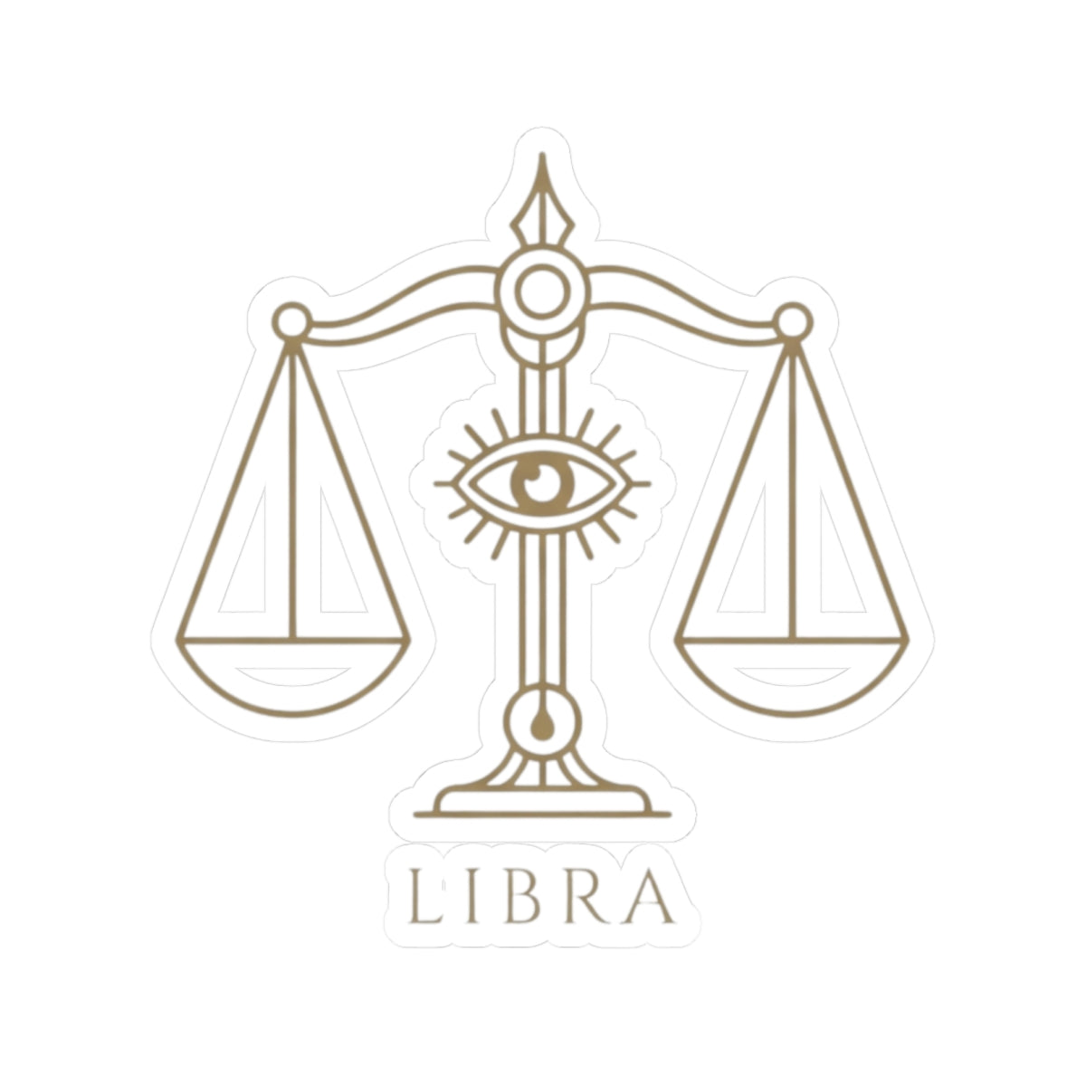 "Libra The Balanced Scales" Sticker