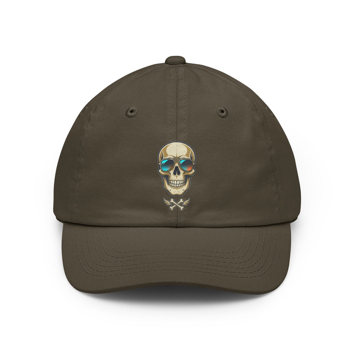 Color: Olive | Bad to the Bone Marrow Dad Hat — -C
