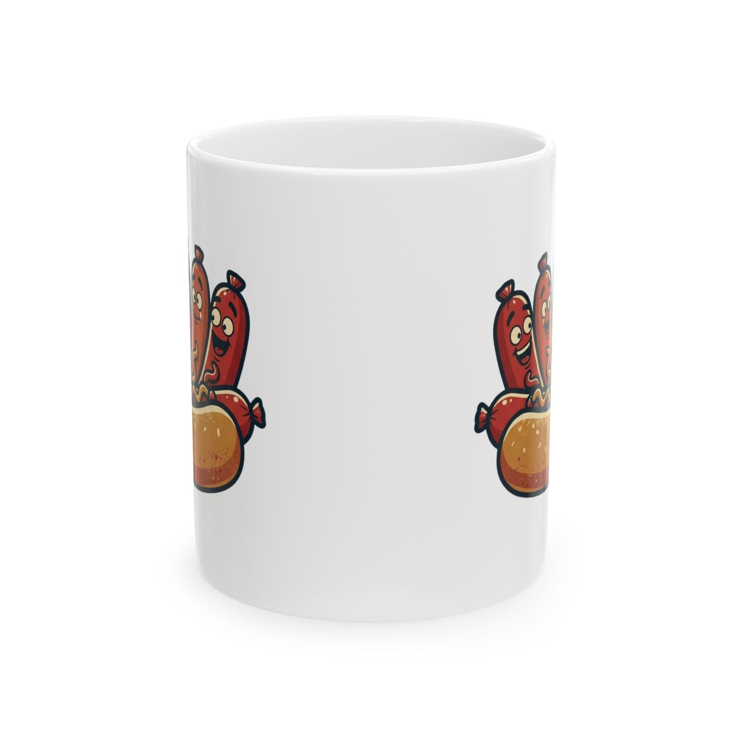 "Sausage Party" White Ceramic Mug — Graphic