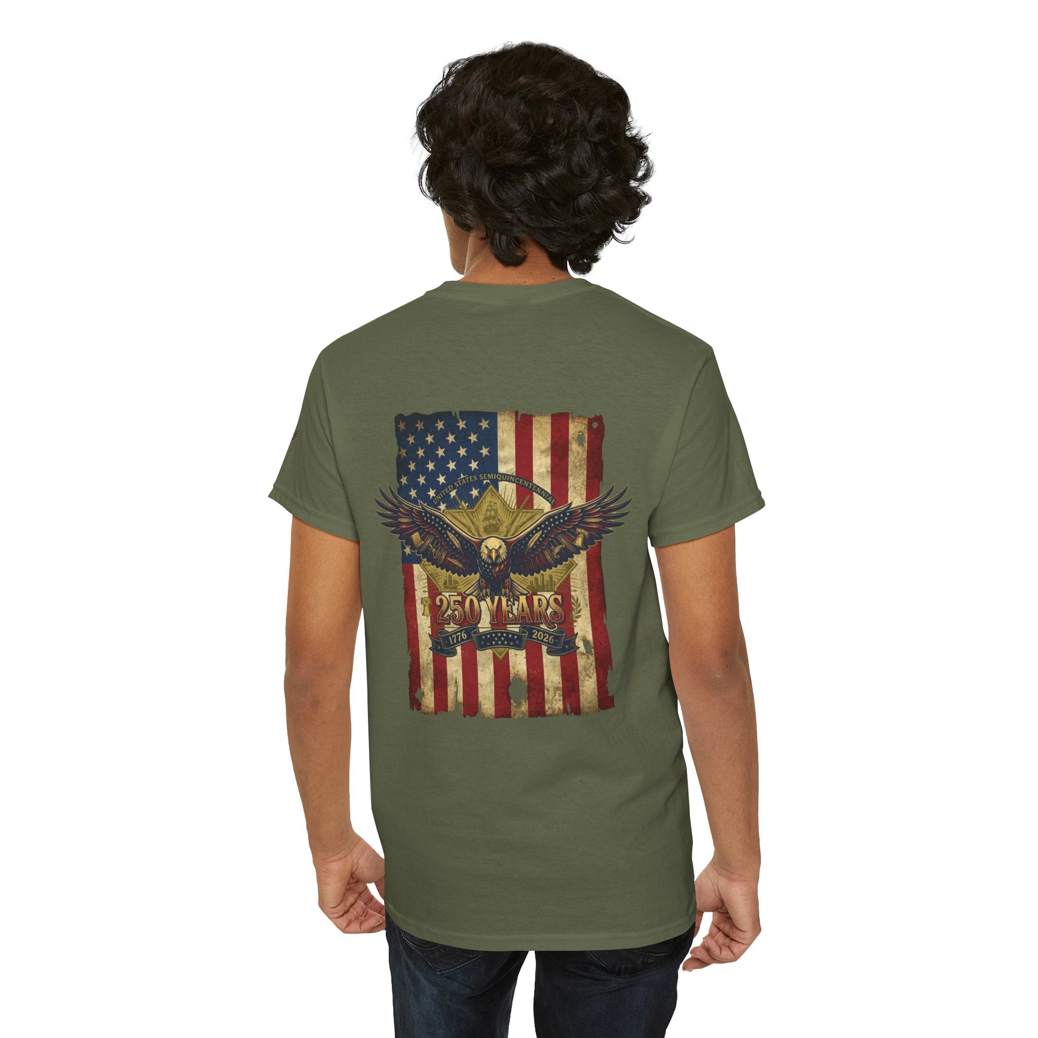 "Eagle and Flag 250 Years" Premium Graphic Tee