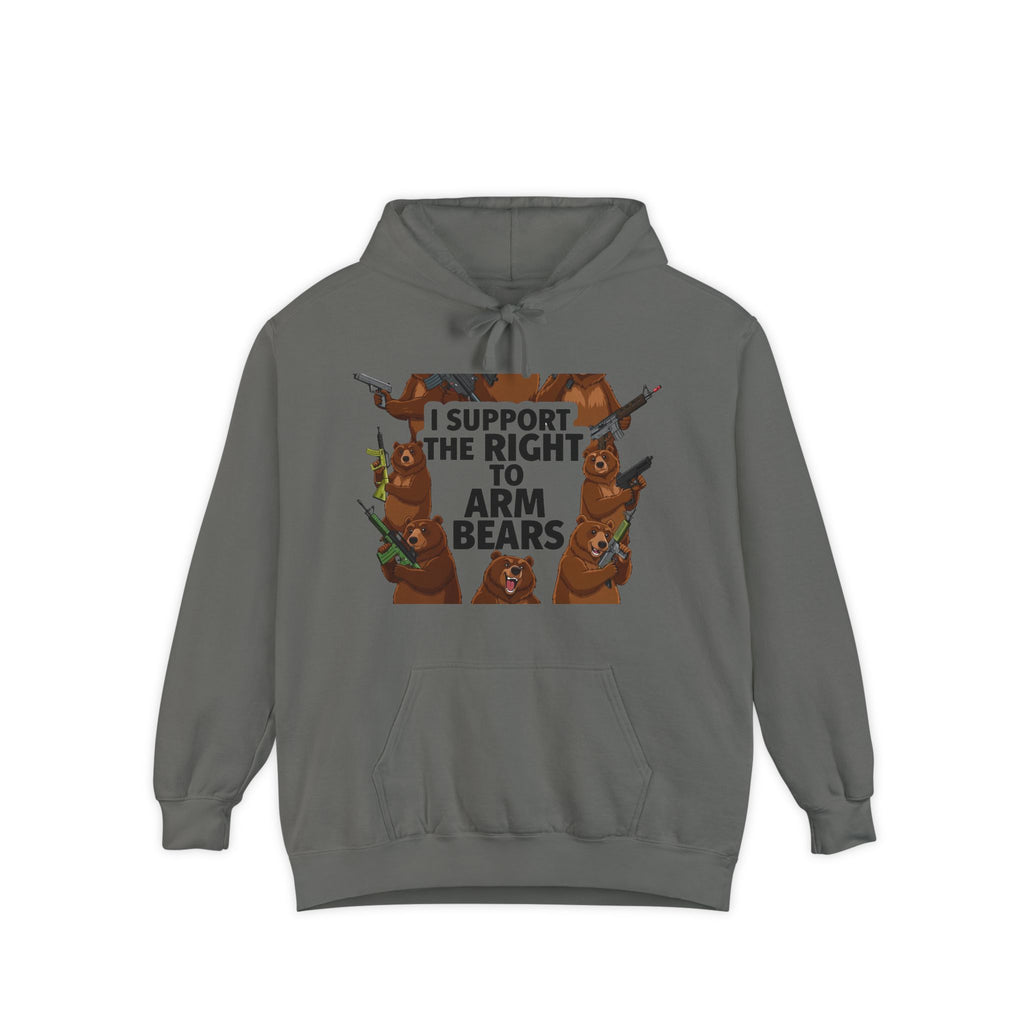 Arm Bears, Not People | Garment-Dyed Hoodie — AttitudeShirts