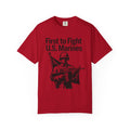 "First to Fight" Unisex Garment-Dyed T-shirt