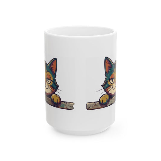 "I Didn't Do It" White Ceramic Mug — Graphic