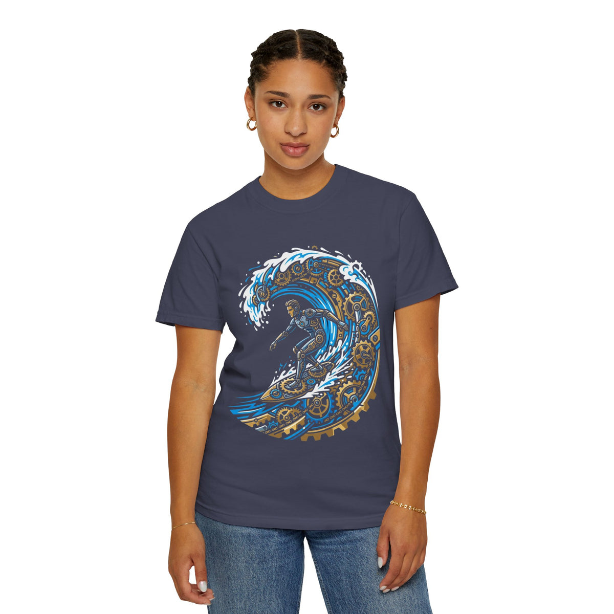 Color: Denim | Time Surfer Unisex Garment-Dyed Tee
