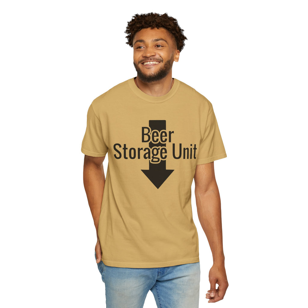 "Beer Storage Unit" Unisex Garment-Dyed T-shirt