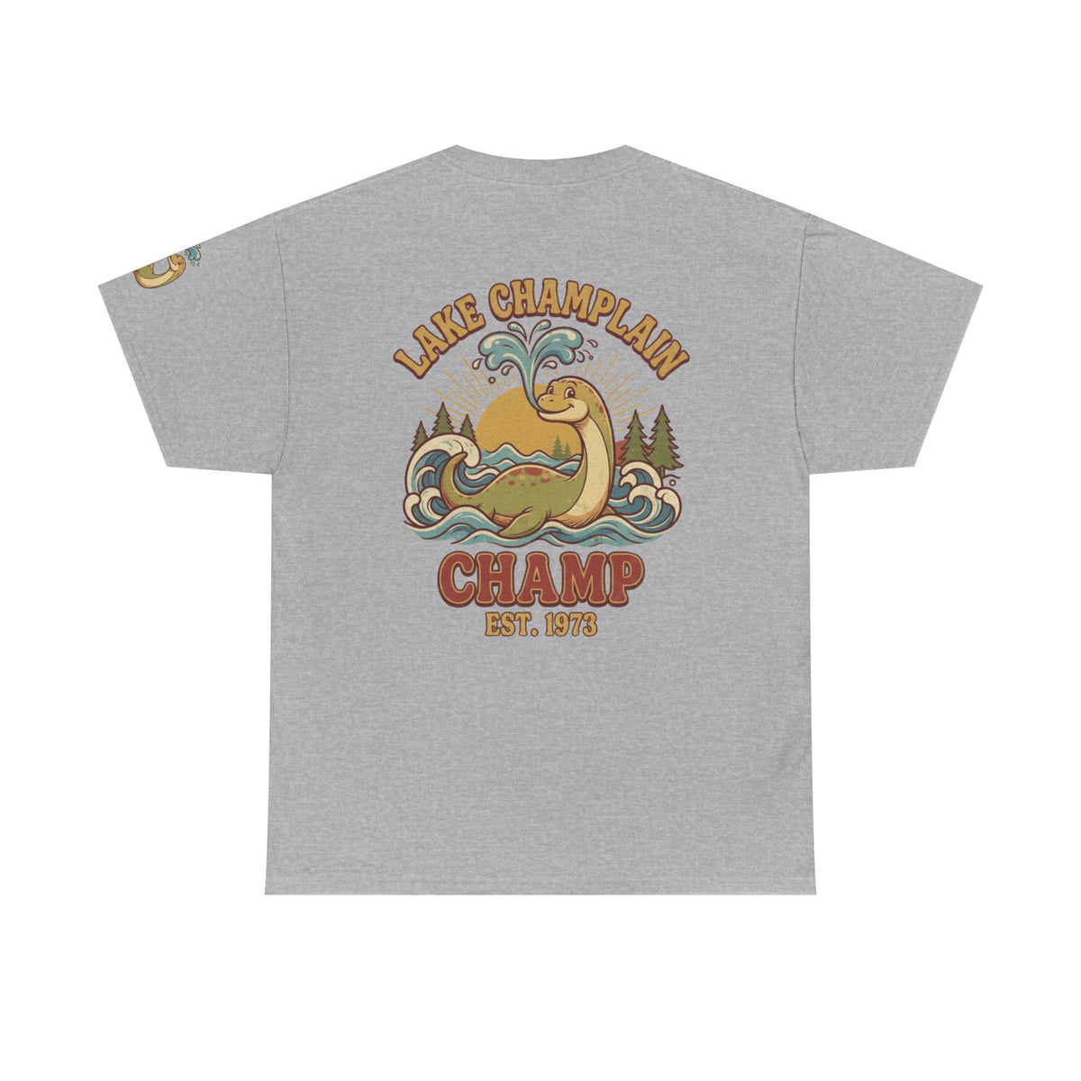 Color: Sport Grey | Champ (Lake Champlain) Premium Graphic Tee