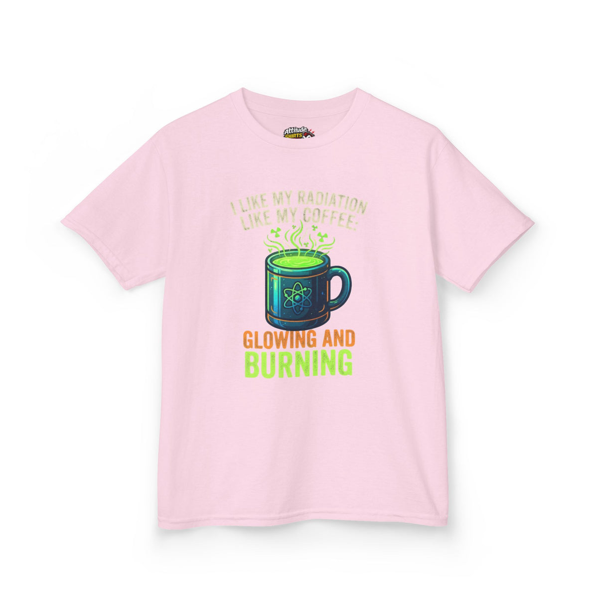 Color: Light Pink | I Like My Radiation Like My Coffee Kids Tee