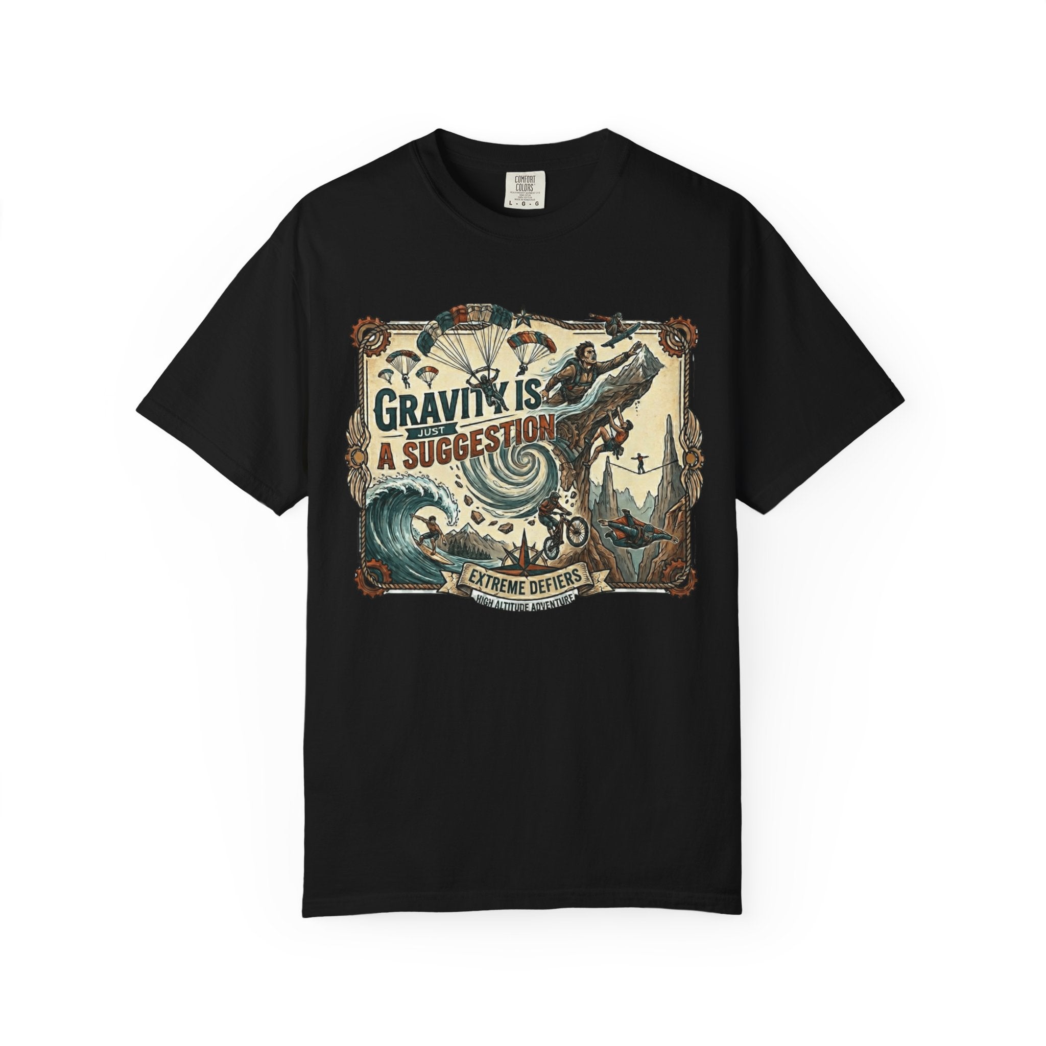 "Gravity is Just a Suggestion" Unisex Garment-Dyed T-shirt