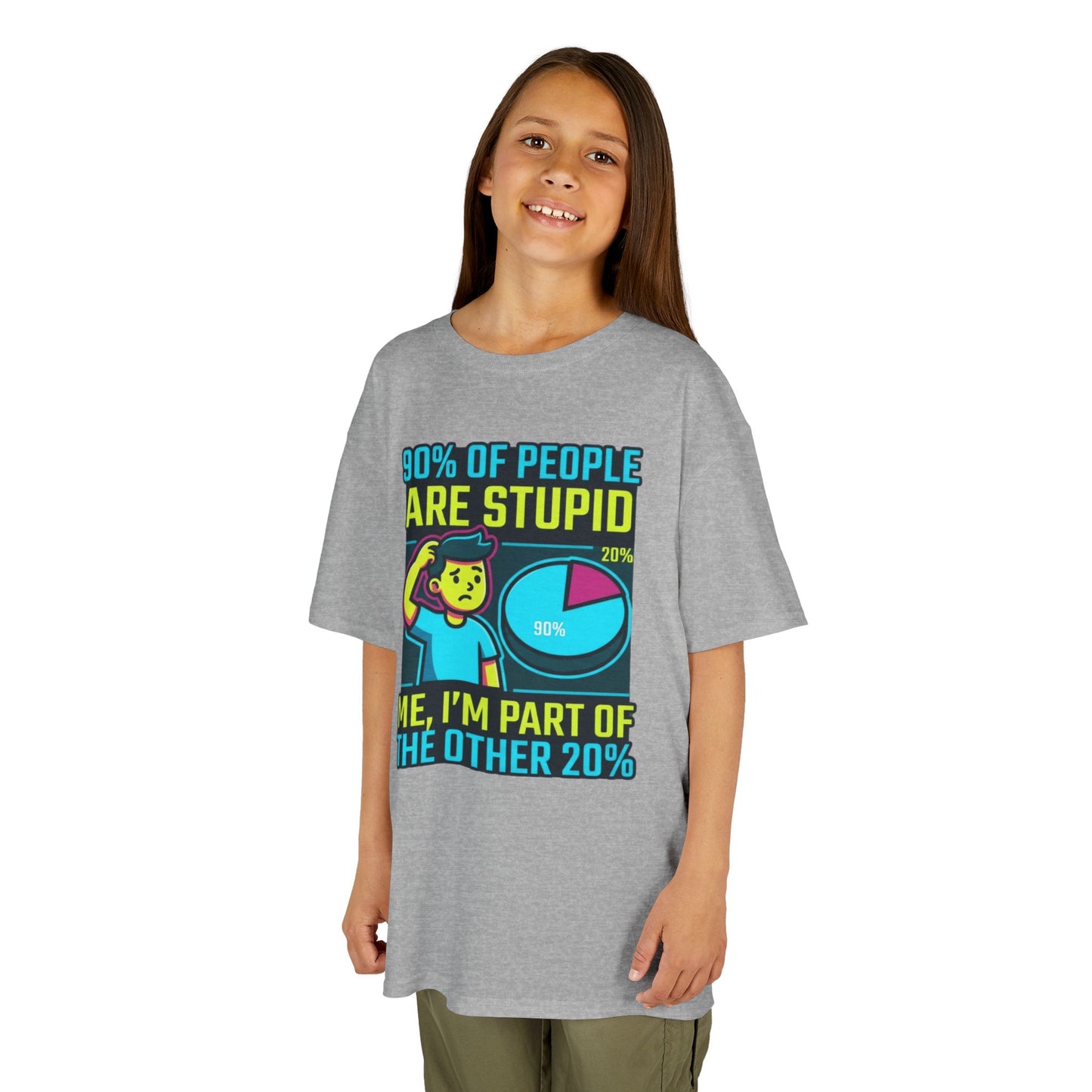 "90% Of People Are Stupid" Kids Tee