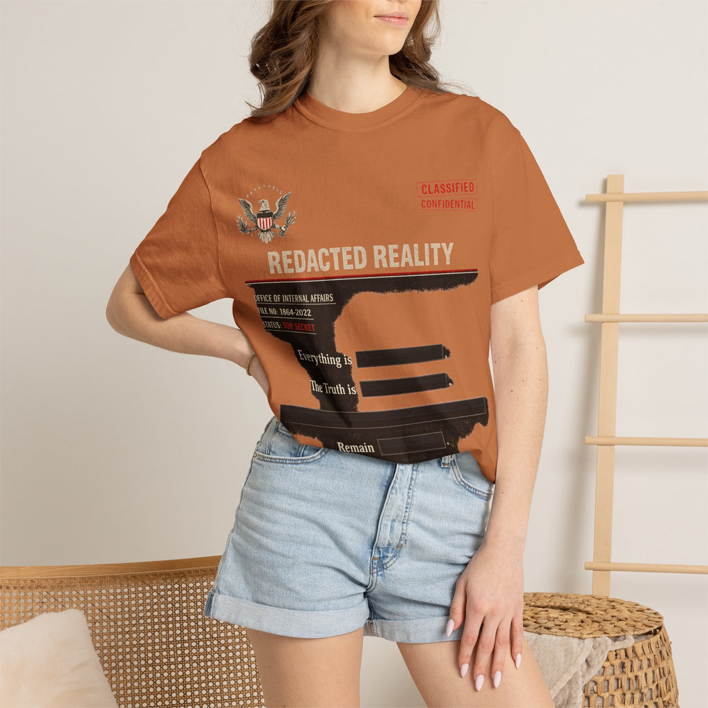 "[REDACTED] for Your Protection" Unisex Garment-Dyed T-shirt