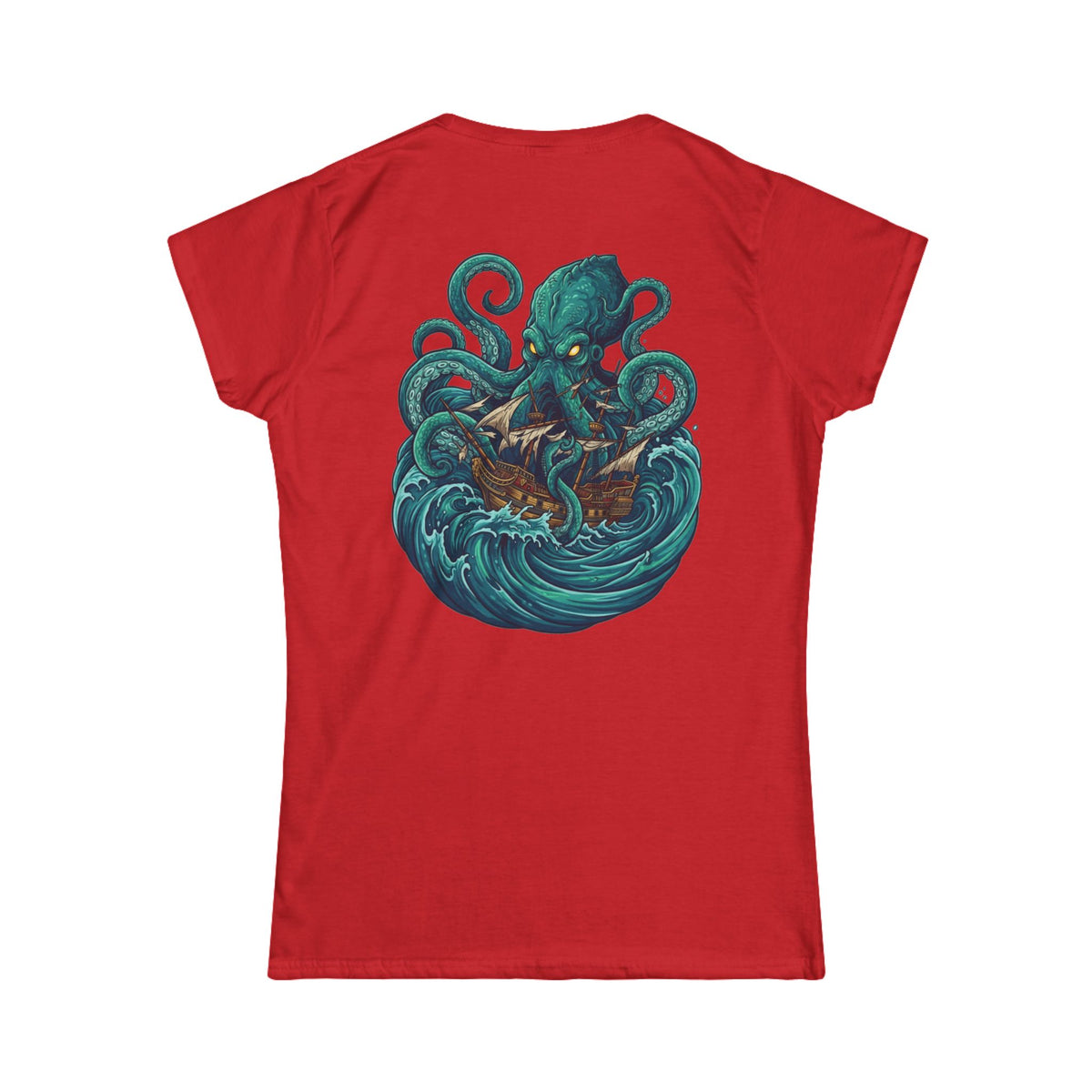 Color: Red | The Kraken (Norse-Global Maritime) Women's Tee