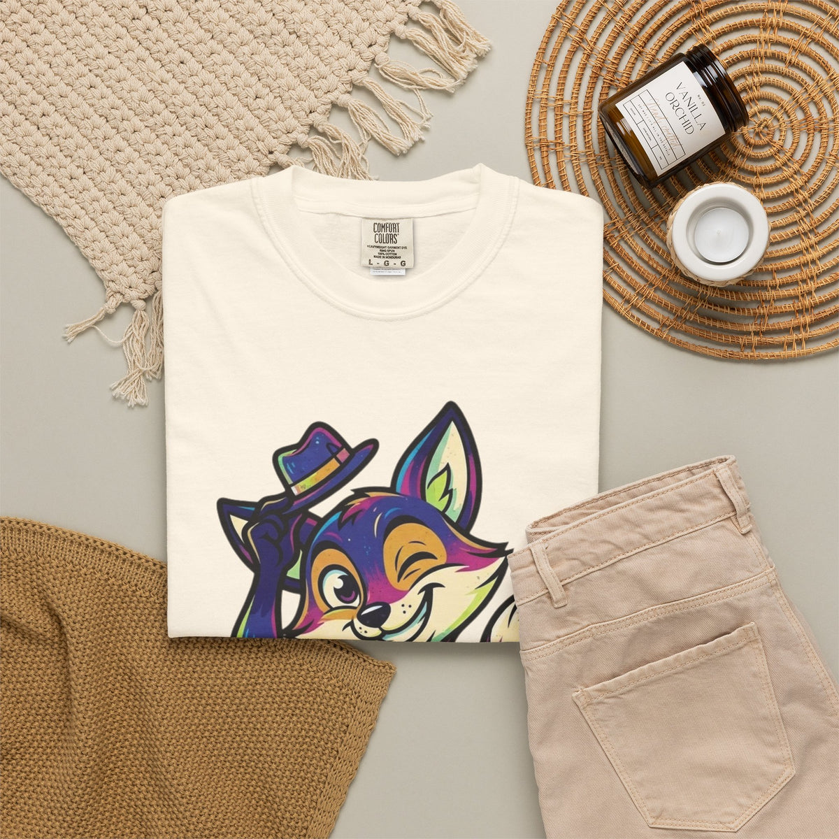 "Mischievous" Unisex Garment-Dyed Tee