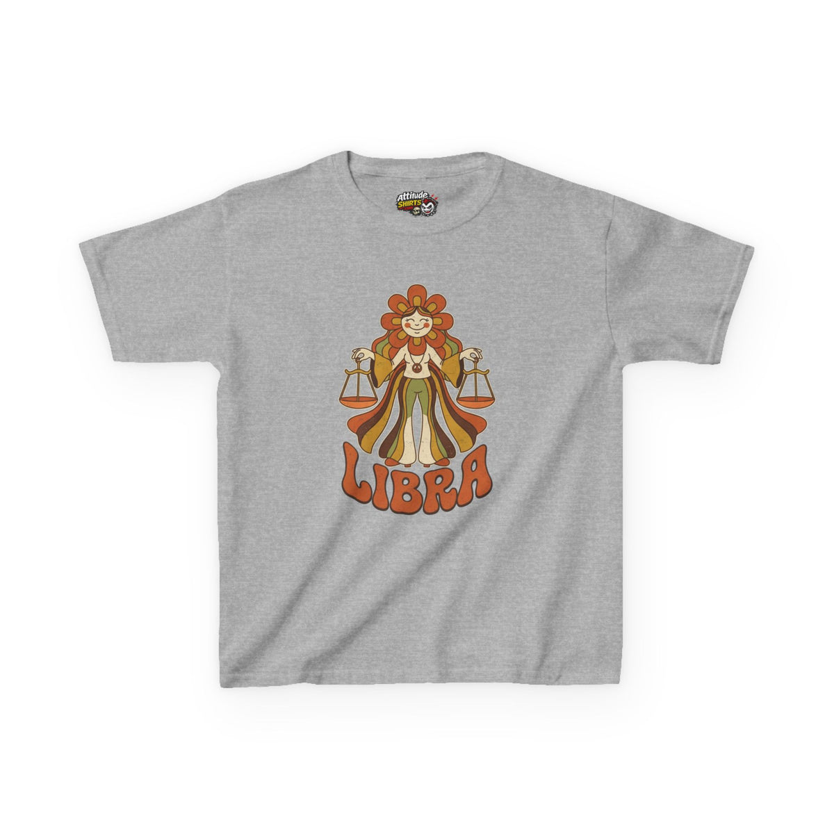 "Retro Mascot Groovy Libra" Kids Tee