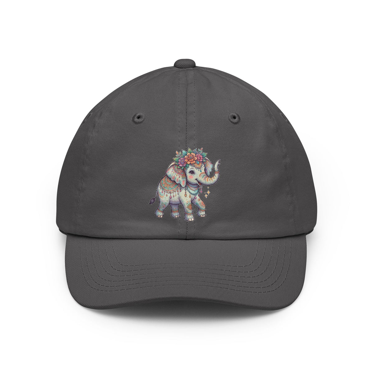 Color: Charcoal | Hippy Elephant Dad Hat