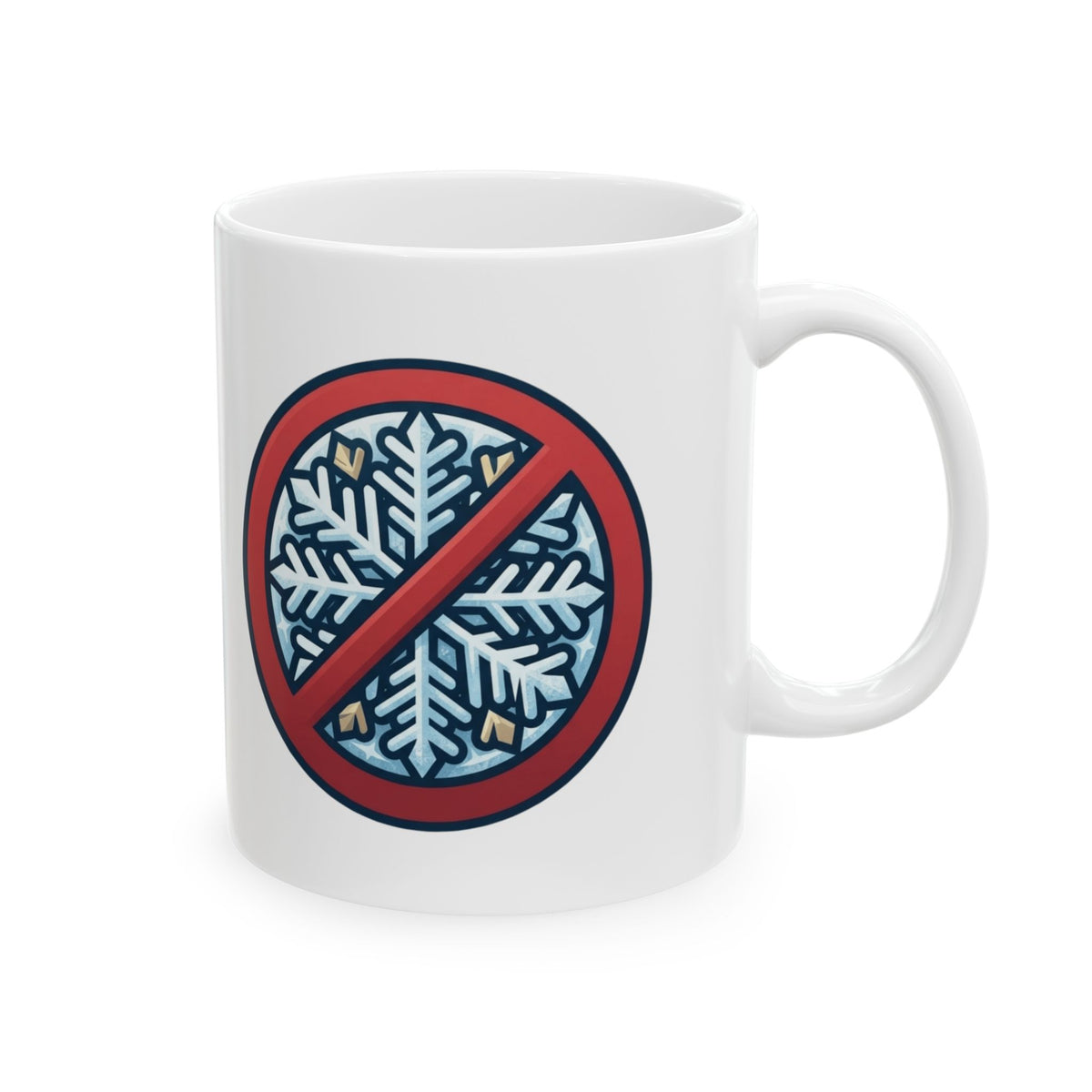 "Oh Come All Ye" White Ceramic Mug — Graphic