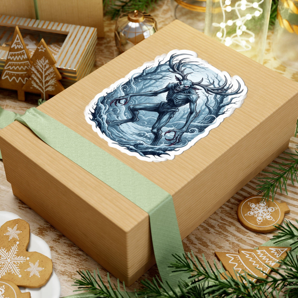 "Wendigo (Algonquian Folklore)" Sticker — Main