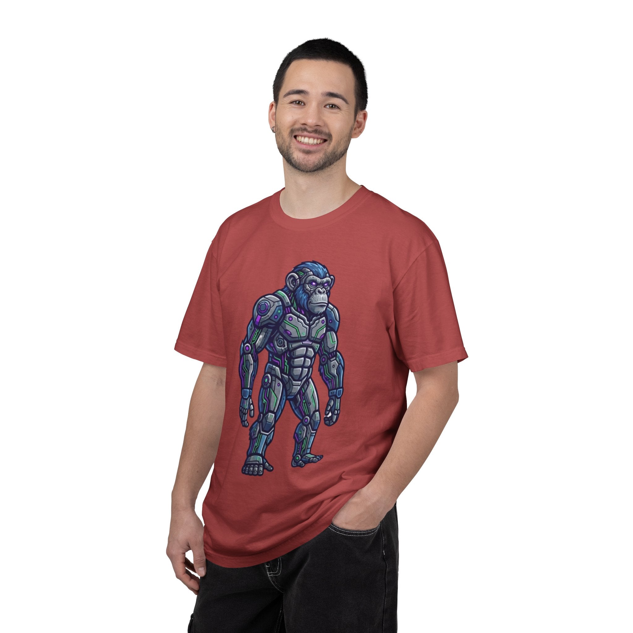 "Cyber Chimp" Unisex Garment-Dyed Tee