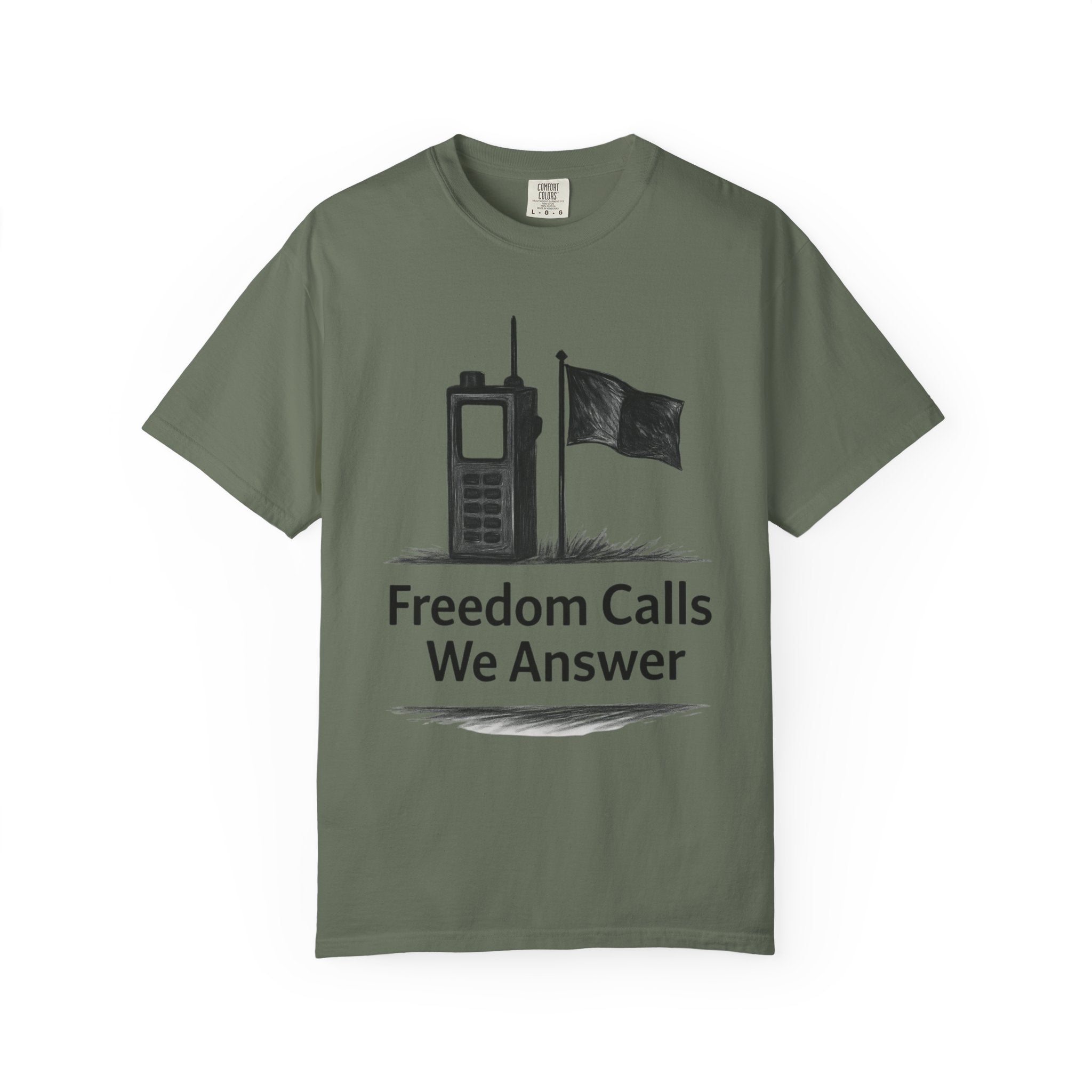 "Freedom Calls We Answer" Unisex Garment-Dyed T-shirt